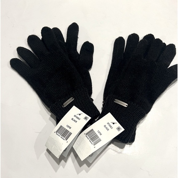 Set of 2 Steve Madden Solid Boyfriend Touch Gloves black - Picture 4 of 7